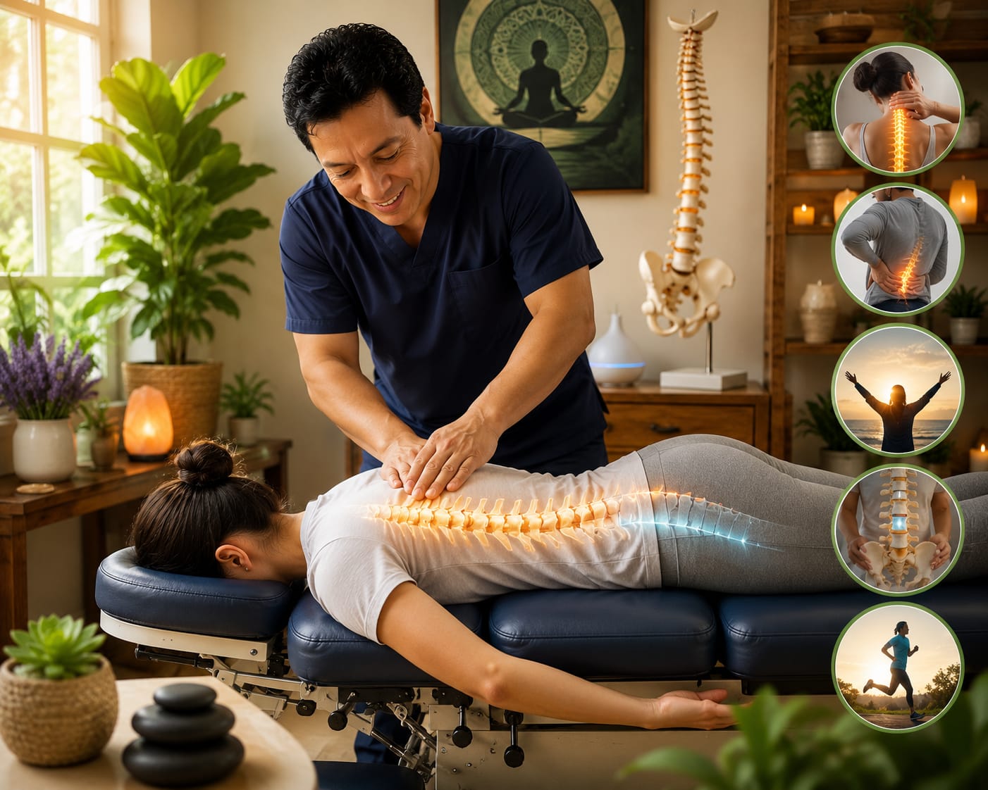 Enfoque bio-mecánico con terapia manual y ajuste corporal