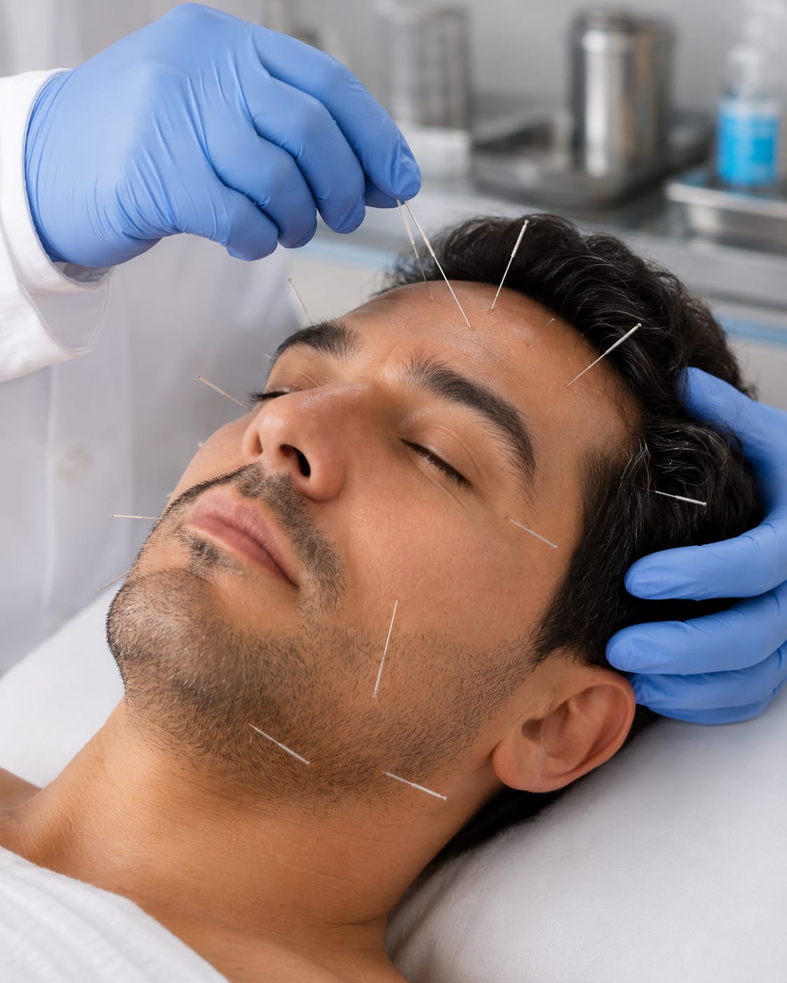 Sesion de acupuntura