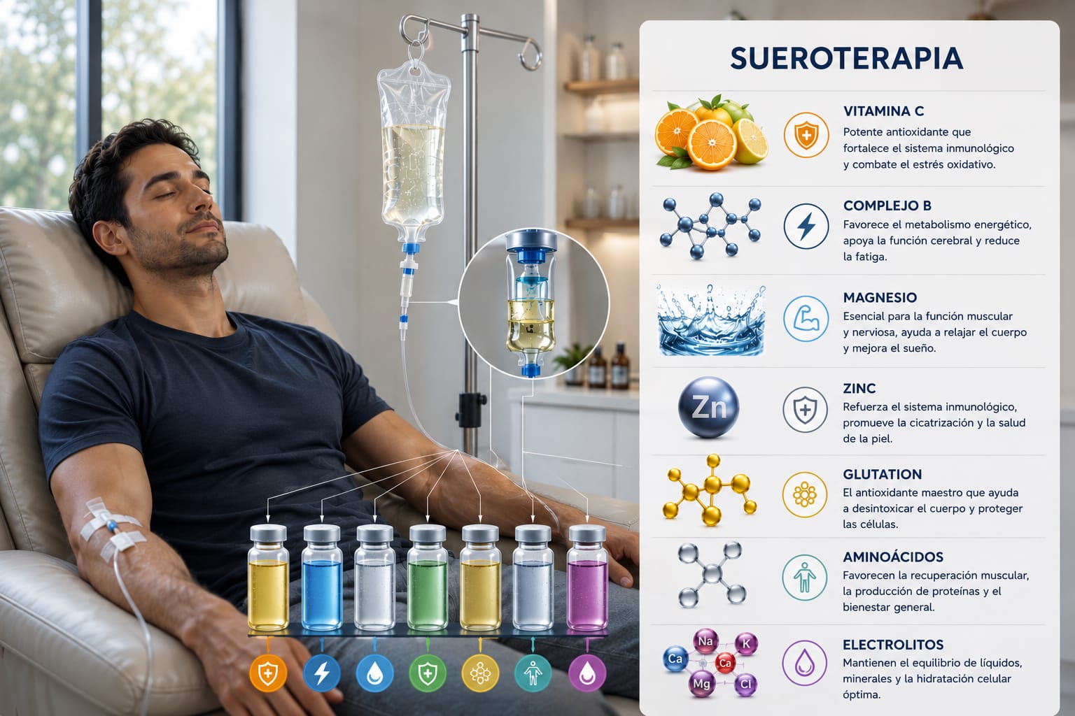 Aplicacion de sueroterapia intravenosa